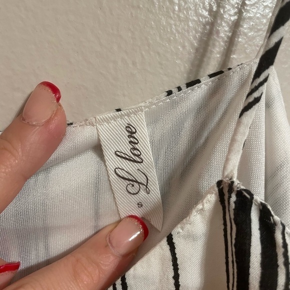 L love Off Shoulder Striped Blouse - Picture 7 of 8